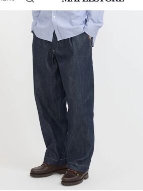 DUKE Men's Relaxed Dark Indigo Jeans Size 46 M